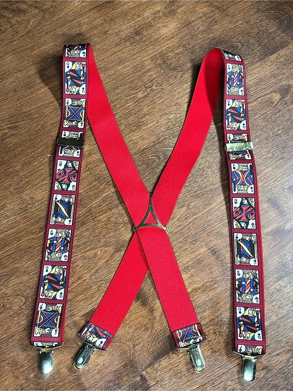 Vintage West Germany Casino Playing Card Suspenders